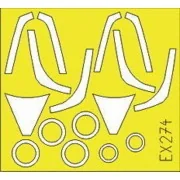 F-16CN Block 30/32 Tamiya - Eduard Accessories EX274