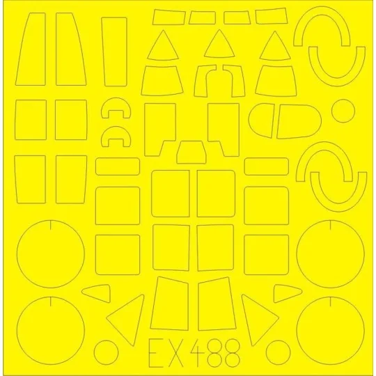 Pe-2 for Zvezda, 1/48 - Eduard Accessories EX488 Pe-2 for Zvezda, 1/48 - Eduard Accessories EX488