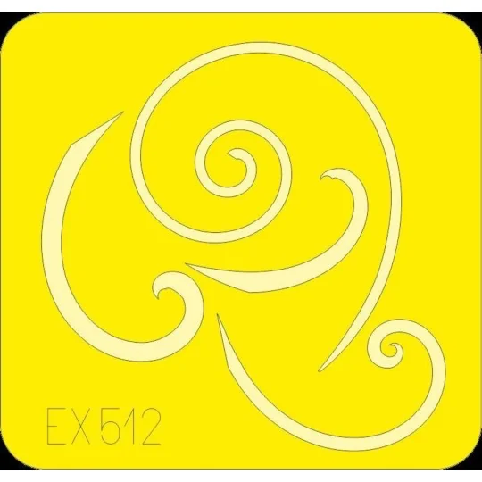 Bf 109G spinner spirals for Eduard - Eduard Accessories EX512