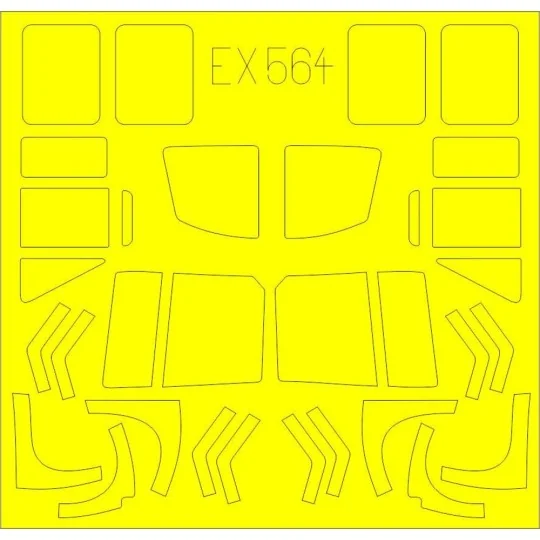 UH-1D for Kitty Hawk, 1/48 - Eduard Accessories EX564