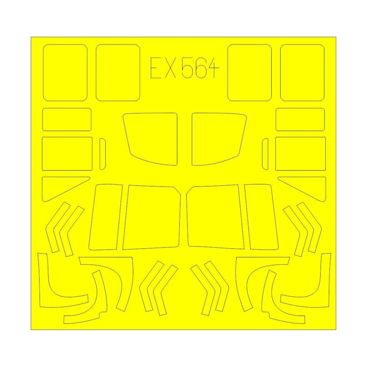 UH-1D for Kitty Hawk, 1/48 - Eduard Accessories EX564