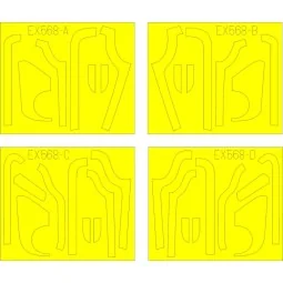 B-17G antiglare panels(BO & DL productio for Revell/Monogram - Edua...