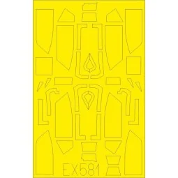 Bf 109G Erla canopy TFace for Eduard - Eduard Accessories EX581