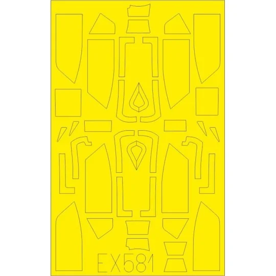 Bf 109G Erla canopy TFace for Eduard - Eduard Accessories EX581