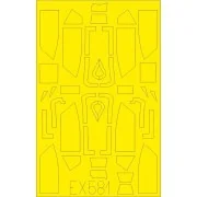 Bf 109G Erla canopy TFace for Eduard, 1/48 - Eduard Accessories EX581