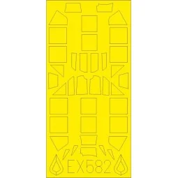 Bf 109G classic canopy TFace f.Eduard - Eduard Accessories EX582