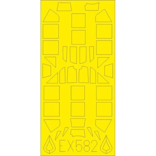 Bf 109G classic canopy TFace f.Eduard - Eduard Accessories EX582