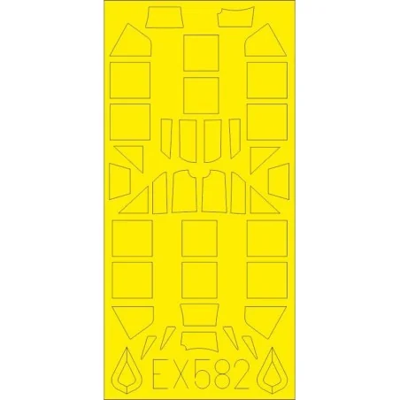 Bf 109G classic canopy TFace f.Eduard, 1/48 - Eduard Accessories EX582