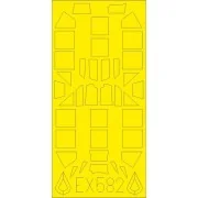 Bf 109G classic canopy TFace f.Eduard - Eduard Accessories EX582