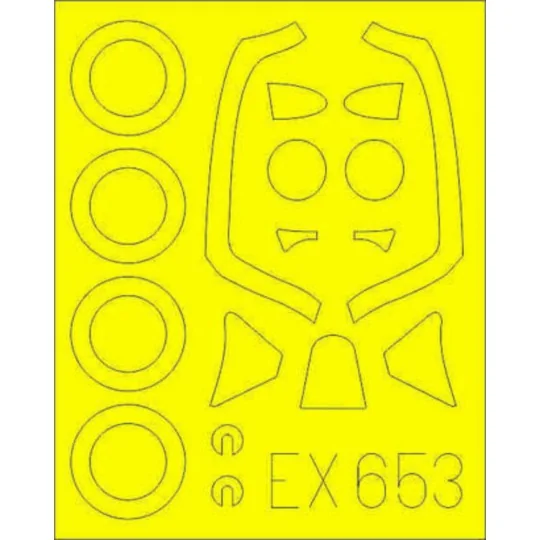 Spitfire FR Mk.XIV for Airfix - Eduard Accessories EX653