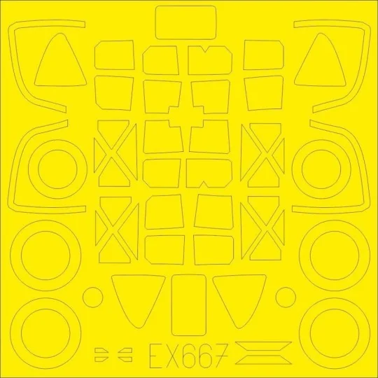 P-38F/G TFace for Tamiya - Eduard Accessories EX667