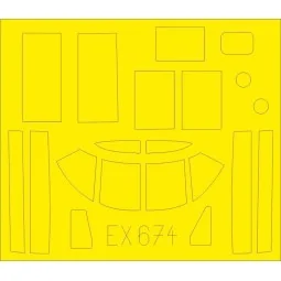 B-26B-50 Invader for ICM, 1/48 - Eduard Accessories EX674