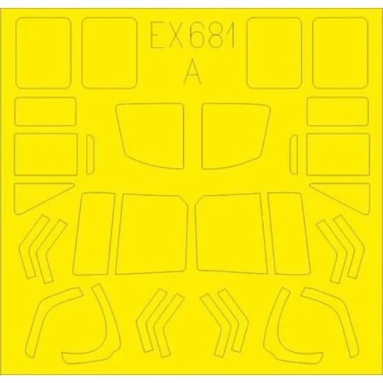 UH-1N Tface for Kitty Hawk, 1/48 - Eduard Accessories EX681