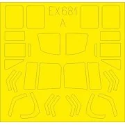 UH-1N Tface for Kitty Hawk, 1/48 - Eduard Accessories EX681