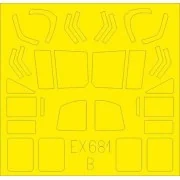 UH-1N Tface for Kitty Hawk - Eduard Accessories EX681