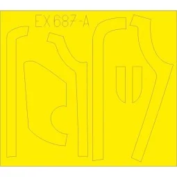 B-17G antiglare panels (DL & BO production) for HKM - Eduard Access...