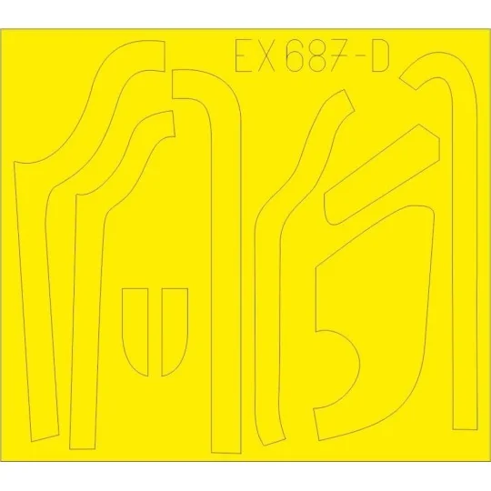 B-17G antiglare panels (DL & BO production) for HKM, 1/48 - Eduard ...