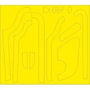 B-17G antiglare panels (DL & BO production) for HKM, 1/48 - Eduard ...