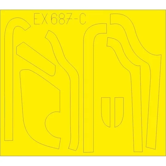 B-17G antiglare panels (DL & BO production) for HKM, 1/48 - Eduard ...