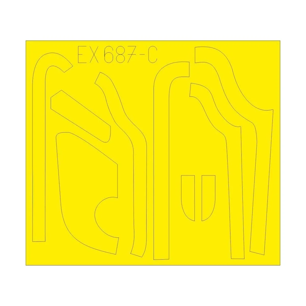B-17G antiglare panels (DL & BO production) for HKM, 1/48 - Eduard ...