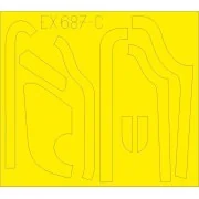 B-17G antiglare panels (DL & BO production) for HKM, 1/48 - Eduard ...