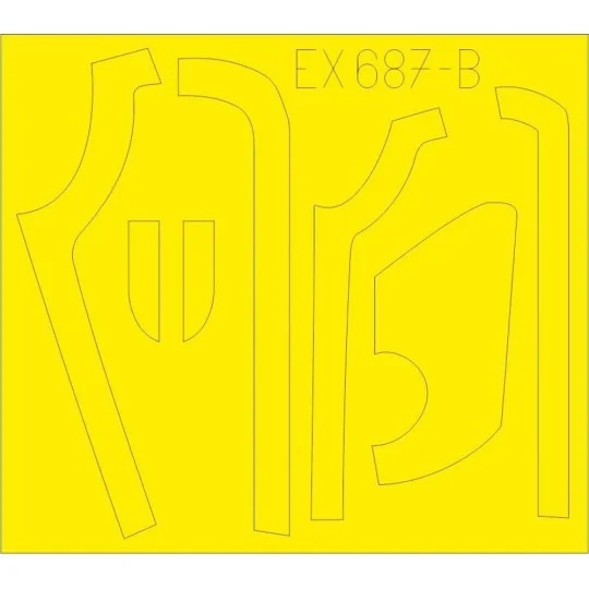 B-17G antiglare panels (DL & BO production) for HKM, 1/48 - Eduard ...