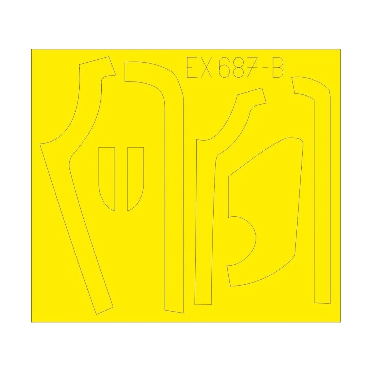 B-17G antiglare panels (DL & BO production) for HKM - Eduard Access...