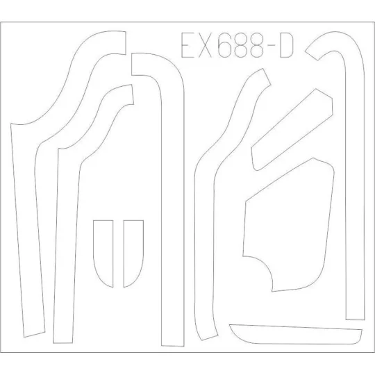 B-17G antiglare panels (VE production) for HKM, 1/48 - Eduard Acces...