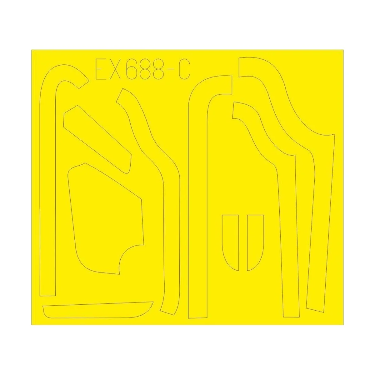B-17G antiglare panels (VE production) for HKM, 1/48 - Eduard Acces...