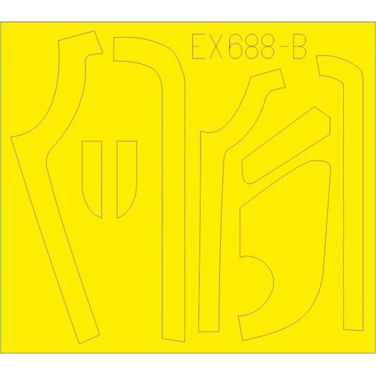 B-17G antiglare panels (VE production) for HKM, 1/48 - Eduard Acces...