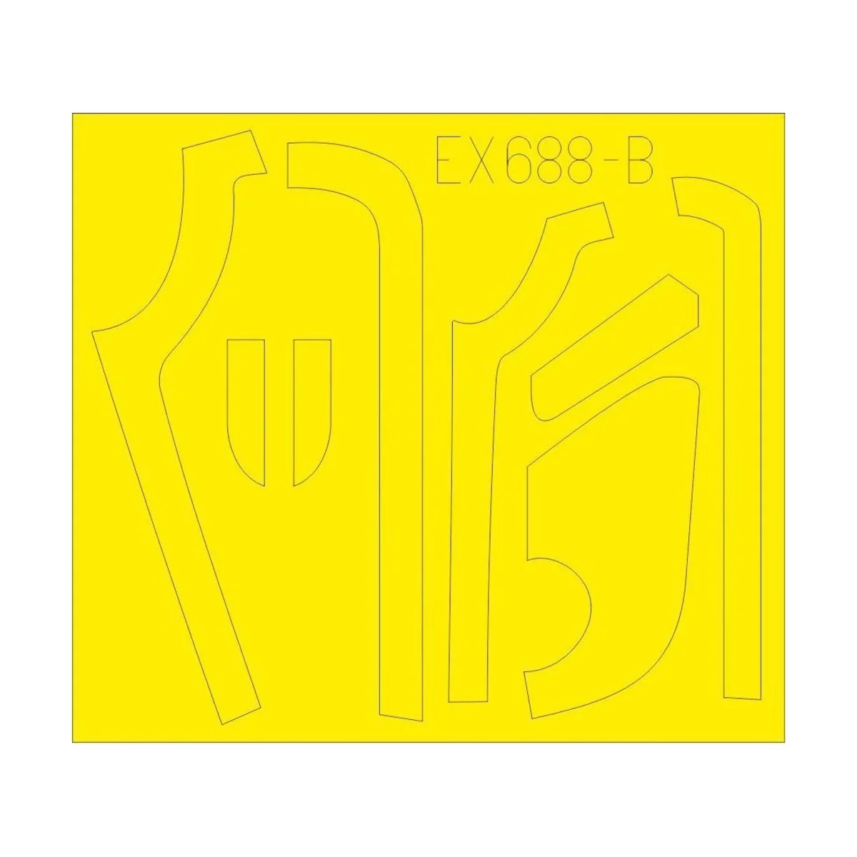 B-17G antiglare panels (VE production) for HKM, 1/48 - Eduard Acces...