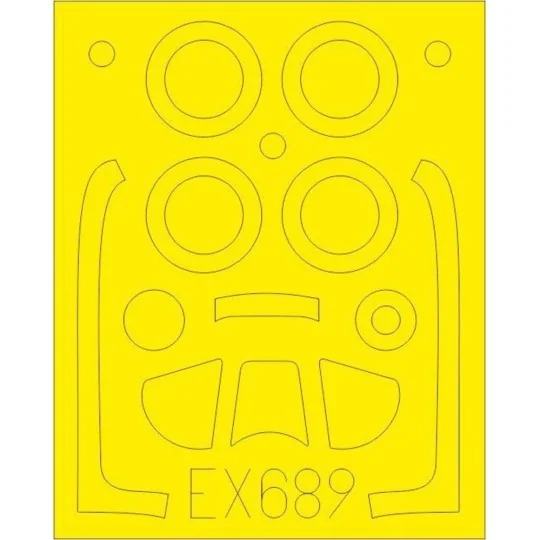 P-51D-5 for Airfix, 1/48 - Eduard Accessories EX689 P-51D-5 for Airfix, 1/48 - Eduard Accessories EX689