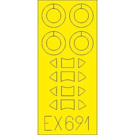 Tiger Moth for Airfix, 1/48 - Eduard Accessories EX691 Tiger Moth for Airfix, 1/48 - Eduard Accessories EX691