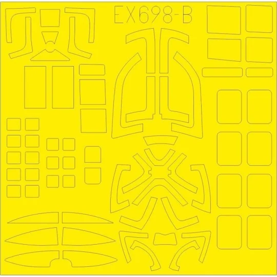 He 111Z for ICM, 1/48 - Eduard Accessories EX698 He 111Z for ICM, 1/48 - Eduard Accessories EX698