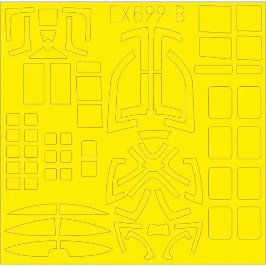 He 111Z TFace for ICM, 1/48 - Eduard Accessories EX699 He 111Z TFace for ICM, 1/48 - Eduard Accessories EX699