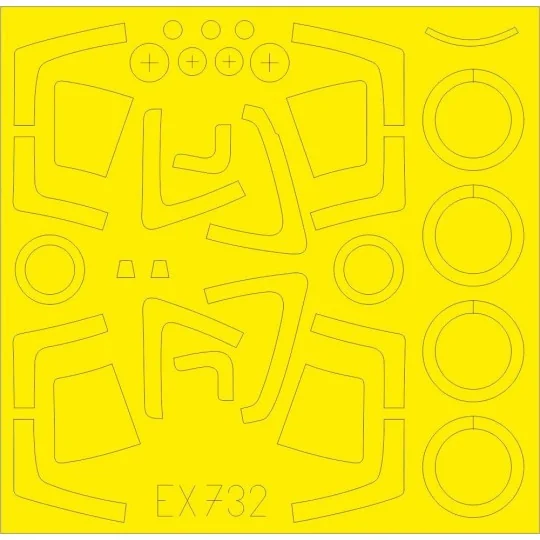 Su-27S TFace for Kitty Hawk - Eduard Accessories EX732