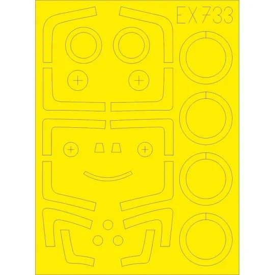 Su-27UB for Kitty Hawk, 1/48 - Eduard Accessories EX733