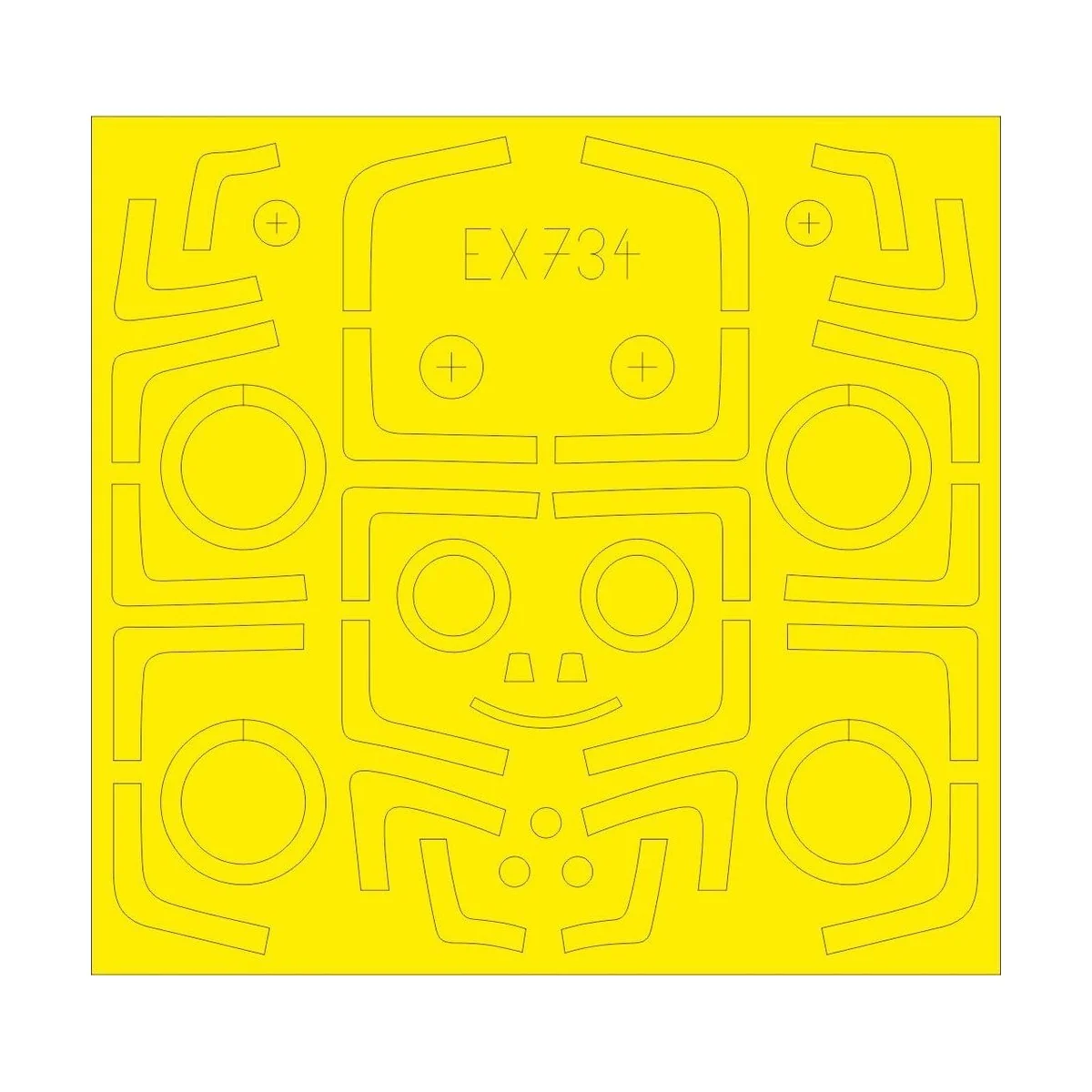 Su-27UB TFace for Kitty Hawk, 1/48 - Eduard Accessories EX734