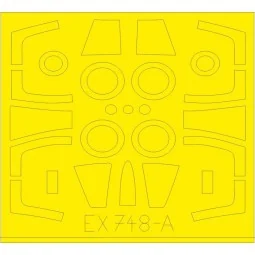 F-104DJ TFace 1/48 for KINETIC - Eduard Accessories EX748