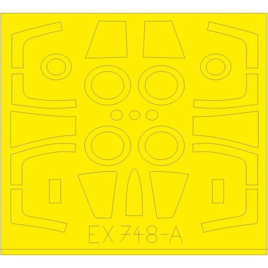 F-104DJ TFace 1/48 for KINETIC, 1/48 - Eduard Accessories EX748 F-104DJ TFace 1/48 for KINETIC, 1/48 - Eduard Accessories EX748