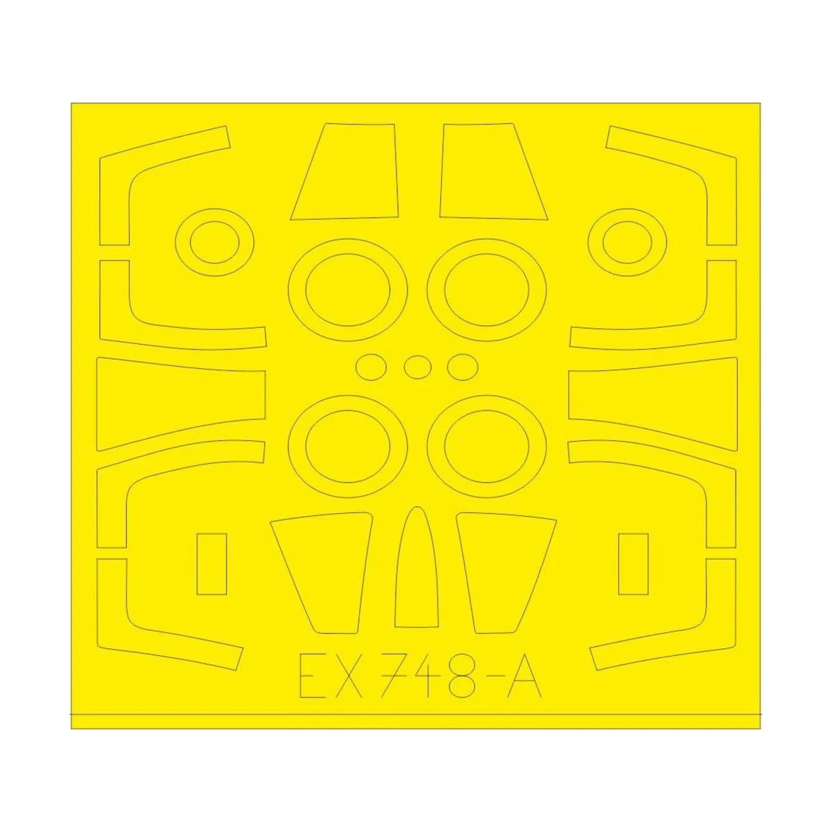 F-104DJ TFace 1/48 for KINETIC - Eduard Accessories EX748