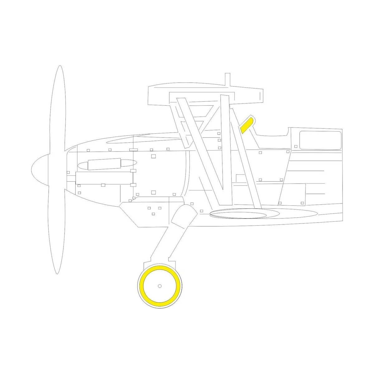 Ar 68F 1/48 for RODEN, 1/48 - Eduard Accessories EX764