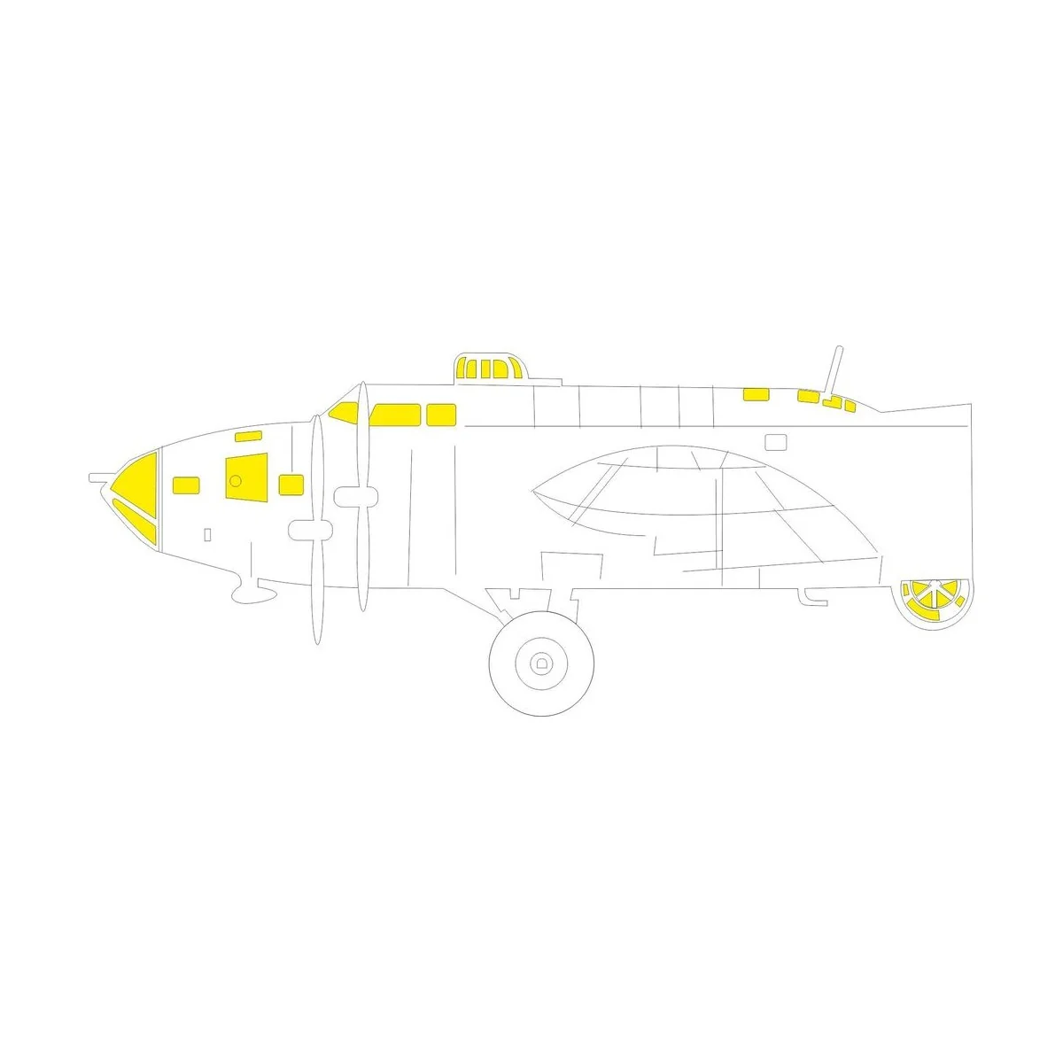 B-17F 1/48 for HKM - Eduard Accessories EX777
