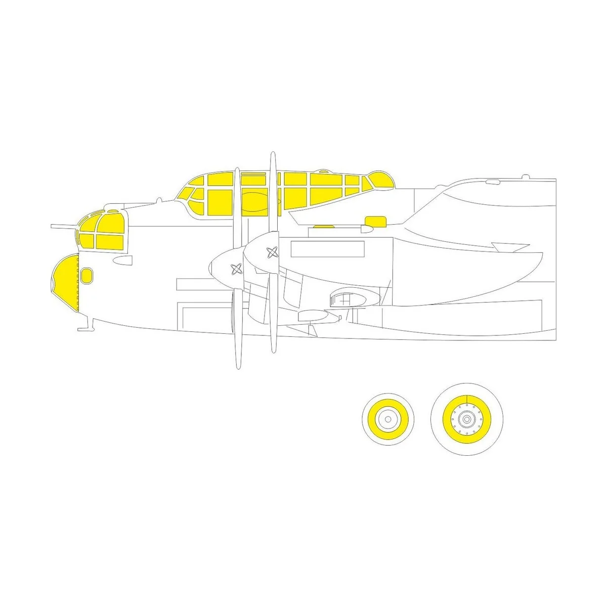 Lancaster B Mk.I TFace 1/48 for HKM, 1/48 - Eduard Accessories EX793 Lancaster B Mk.I TFace 1/48 for HKM, 1/48 - Eduard Accessories EX793