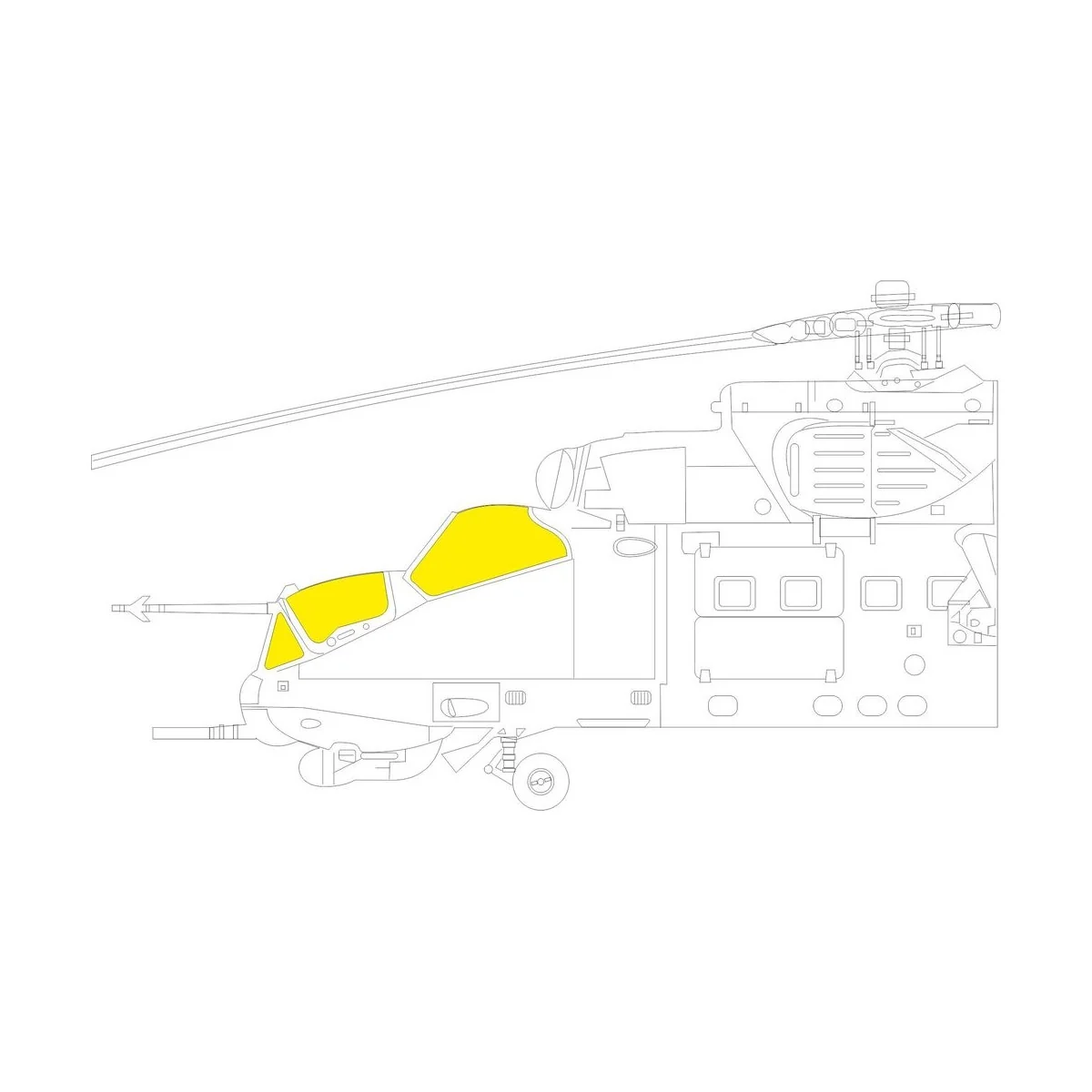 Mi-24P 1/48 for ZVEZDA - Eduard Accessories EX798