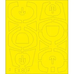 Mirage 2000D TFace for KINETIC, 1/48 - Eduard Accessories EX807