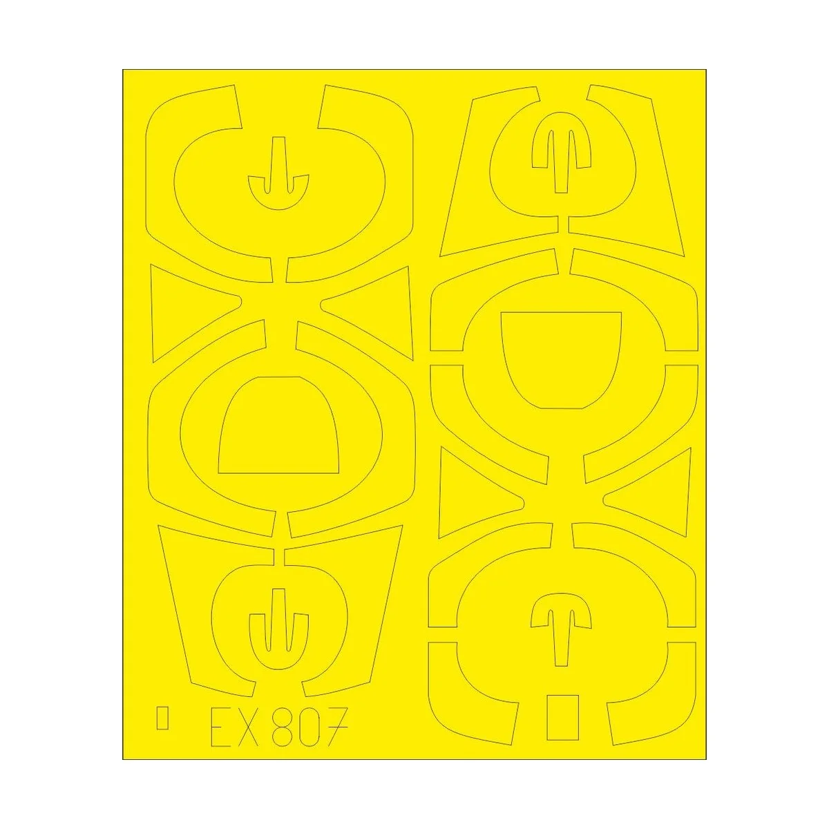 Mirage 2000D TFace for KINETIC, 1/48 - Eduard Accessories EX807