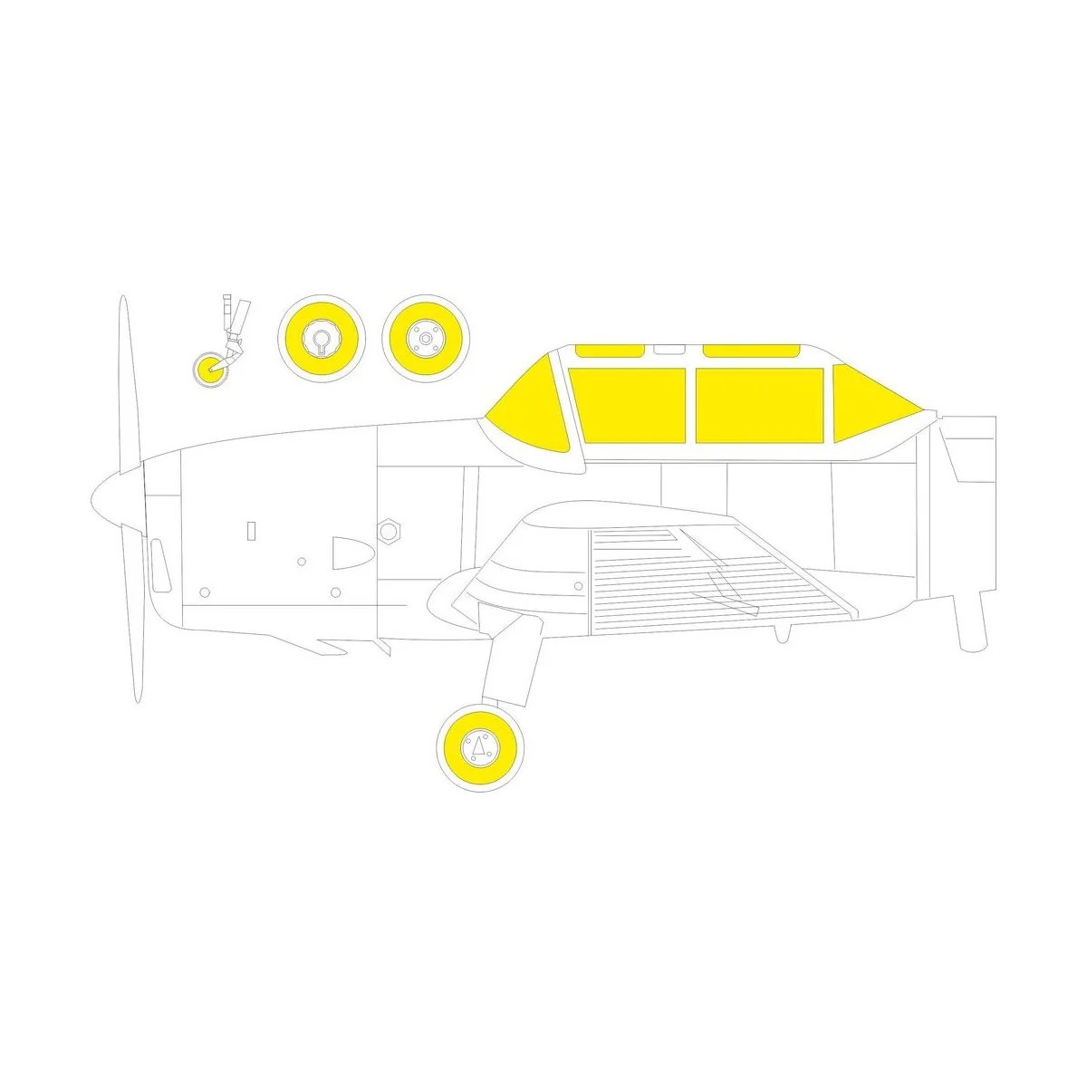 Chipmunk T.10 TFace for AIRFIX - Eduard Accessories EX810