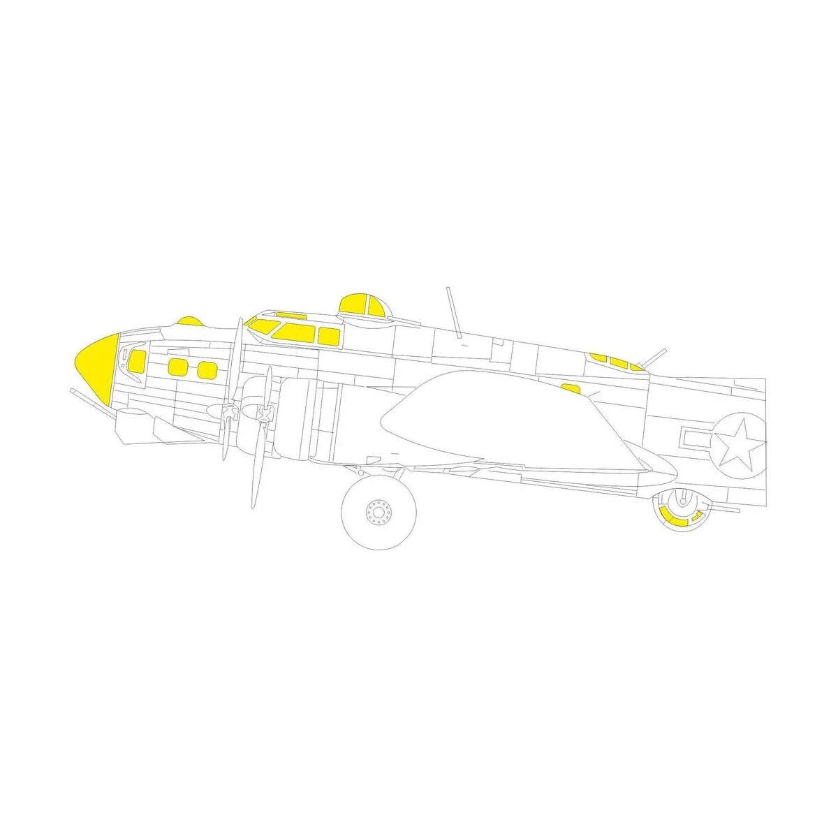 B-17G TFace for HKM, 1/48 - Eduard Accessories EX822