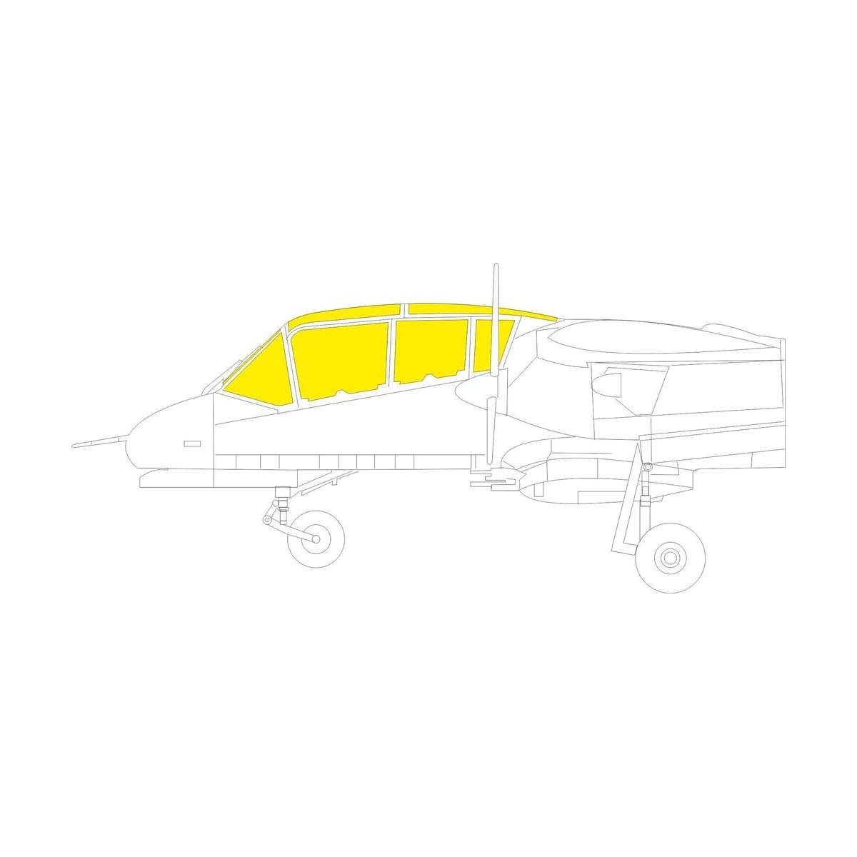 OV-10D+ TFace for ICM, 1/48 - Eduard Accessories EX847